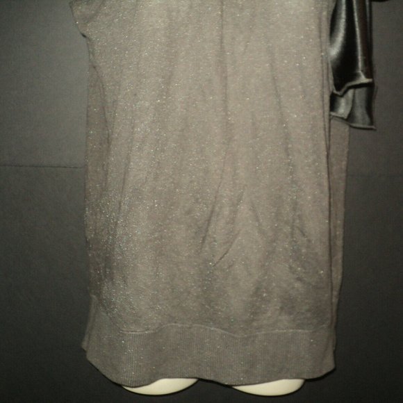 Worth Top Women's Shell Size S Brown Metallic Cotton-Steel Blend Sleeveless - Picture 3 of 5